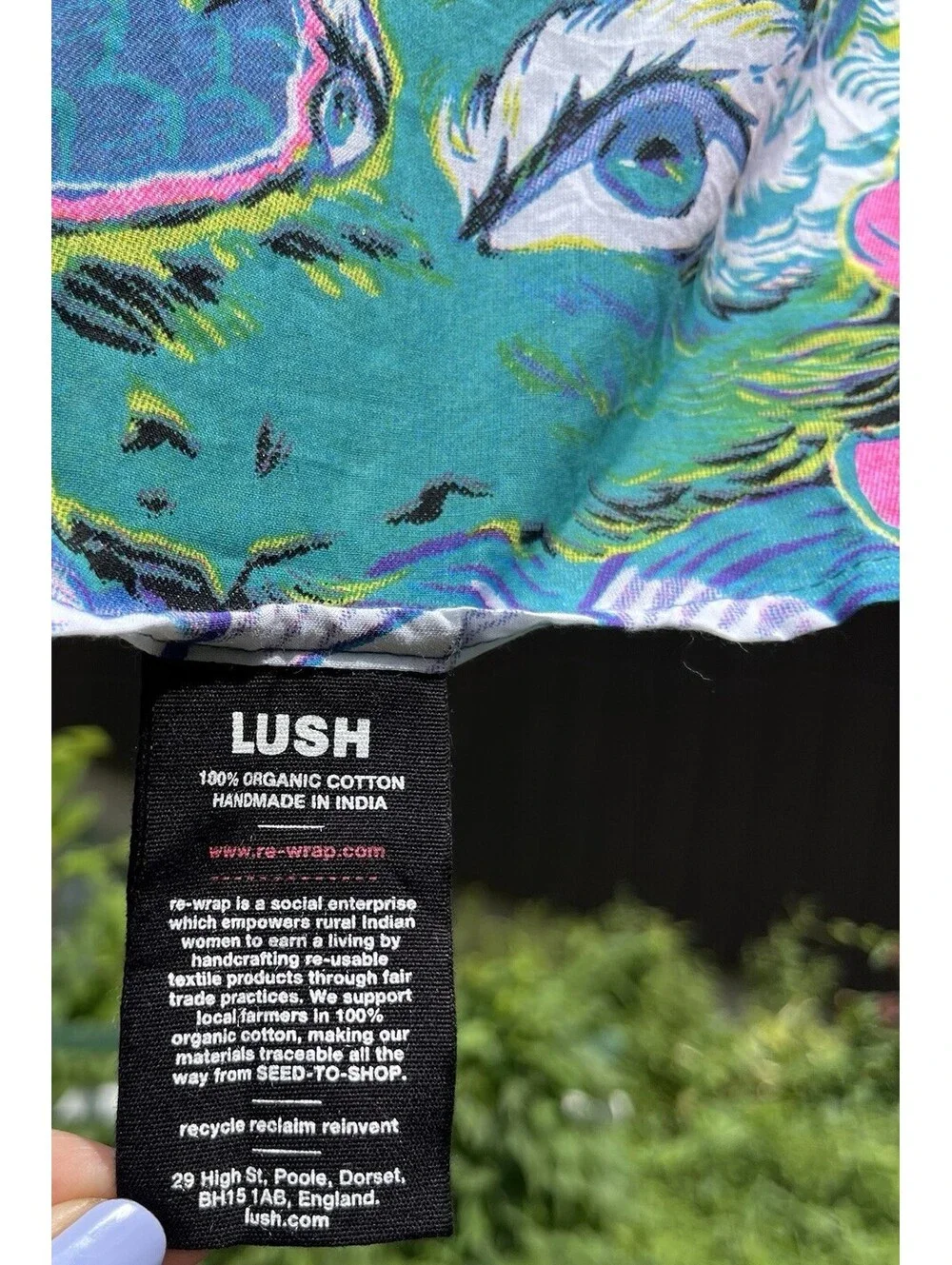 Lush Knot Wrap Ignite Your Inner Dragon Bright Fun Colors Square Scarf Gift Wrap